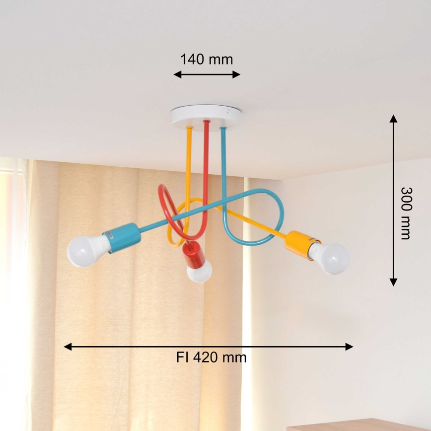 Lámpara de techo OXFORD 3xE27/15W/230V