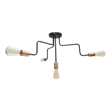 Lámpara de techo OXFORD 4xE27/15W/230V negro