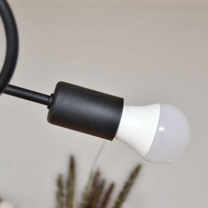 Lámpara de techo OXFORD 4xE27/15W/230V negro/morada