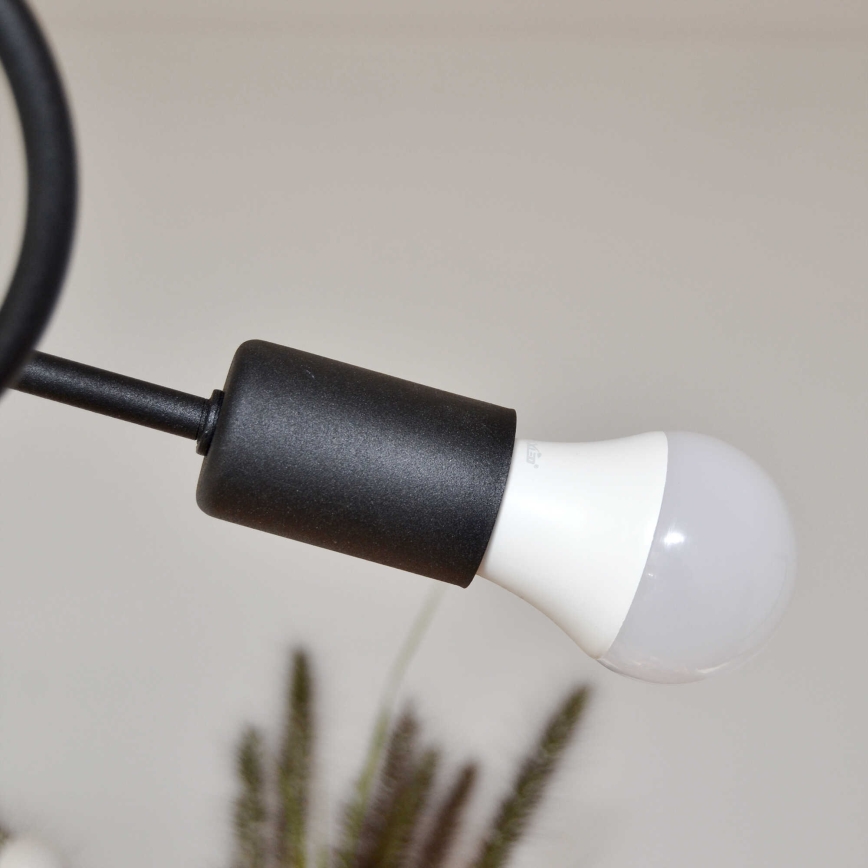 Lámpara de techo OXFORD 4xE27/15W/230V negro/morada