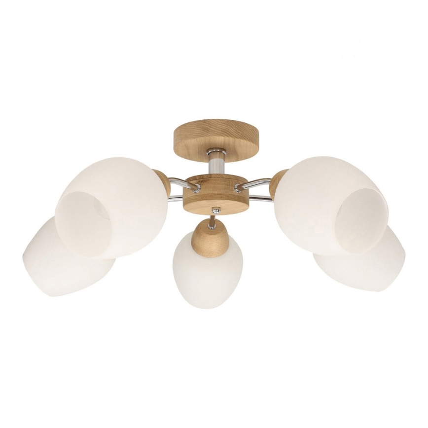 Lámpara de techo PARMA 5xE27/40W/230V roble