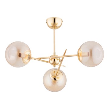 Lámpara de techo PRIMERY 3xE14/10W/230V dorado