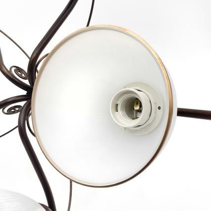Lámpara de techo RETRO 5xE27/60W/230V pátina de bronce