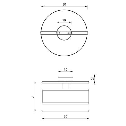 Lámpara de techo RIM 1xE27/60W/230V negro/dorado