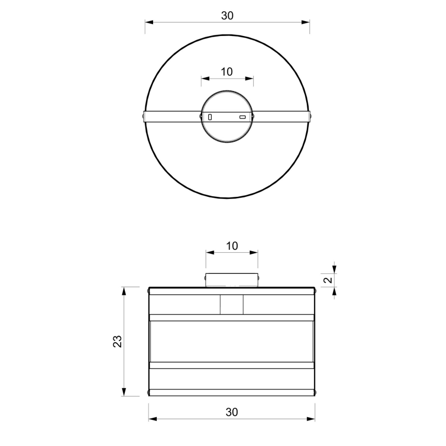 Lámpara de techo RIM 1xE27/60W/230V negro/dorado