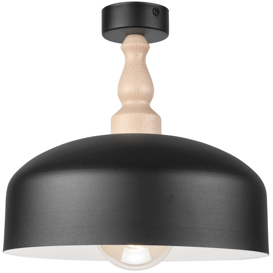 Lámpara de techo RINA 1xE27/15W/230V negro/haya