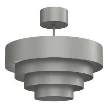 Lámpara de techo RINGS 1xE27/15W/230V gris