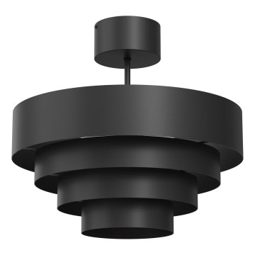 Lámpara de techo RINGS 1xE27/15W/230V negro