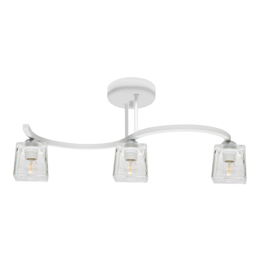 Lámpara de techo SANTOS 3xE27/15W/230V blanco