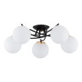 Lámpara de techo SAVI 5xE14/10W/230V negro/dorado