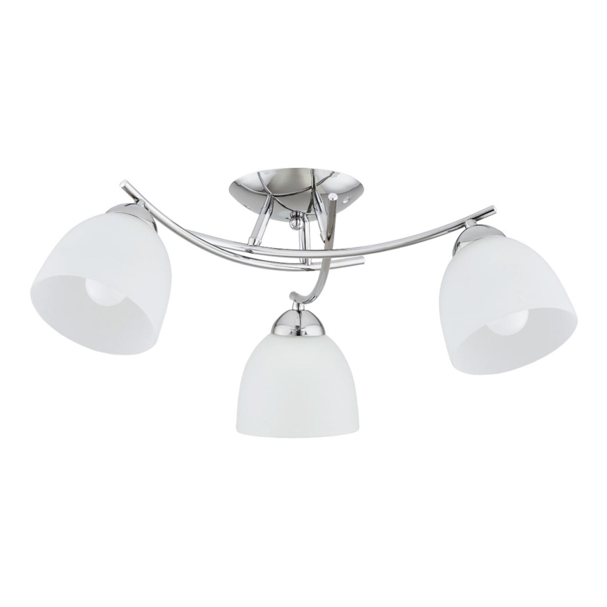 Lámpara de techo SEVA 3xE27/15W/230V cromo brillante
