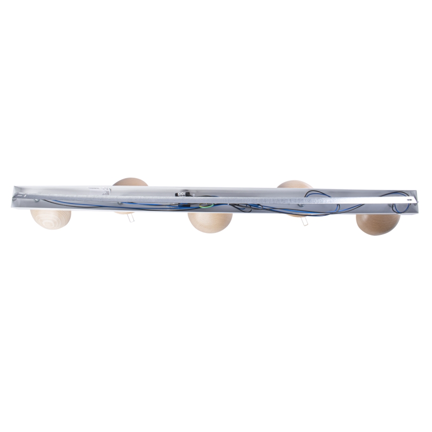 Lámpara de techo SFERA WOOD 5xE14/40W/230V blanco