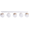Lámpara de techo SFERA WOOD 5xE14/40W/230V blanco