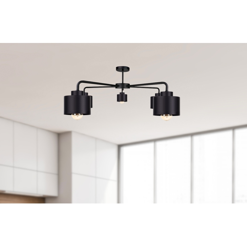Lámpara de techo SIMPLY BLACK 5xE27/60W/230V