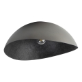 Lámpara de techo SOLARIS 1xE27/60W/230V diá. 48 cm plata/negro