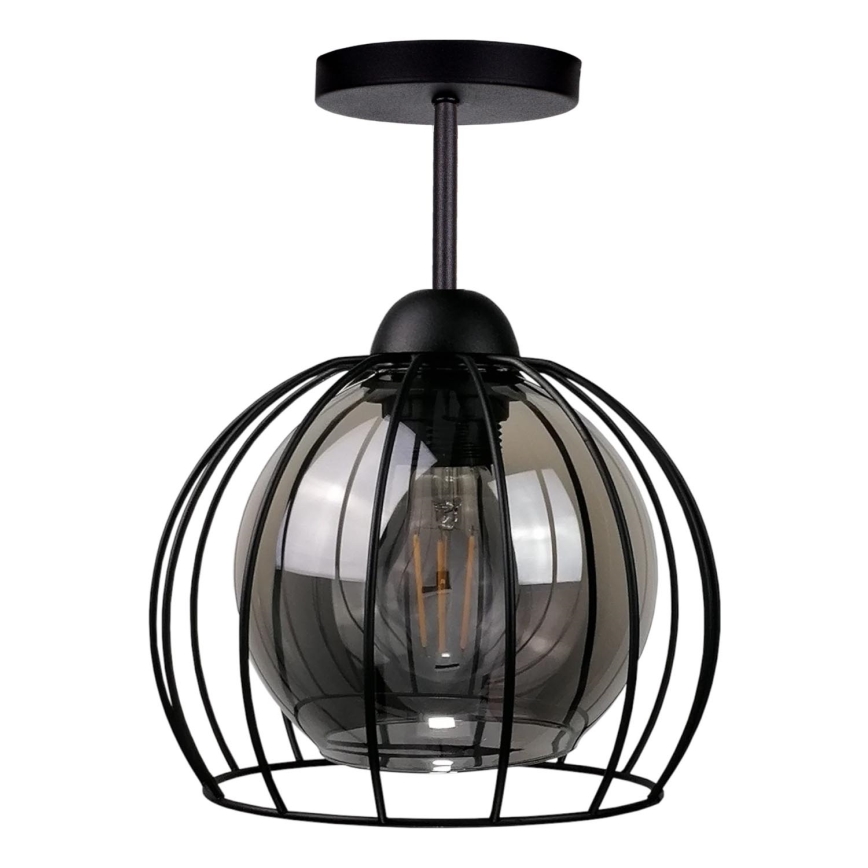 Lámpara de techo SOLO BLACK 1xE27/60W/230V negro/ahumado