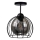 Lámpara de techo SOLO BLACK 1xE27/60W/230V negro/ahumado