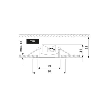 Lámpara de techo suspendida LED EYE LED/5W/100-250V 3000K