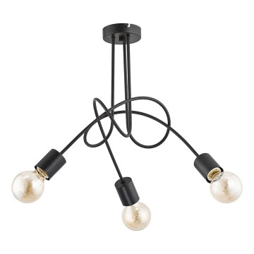 Lámpara de techo TANGO 3xE27/15W/230V negro