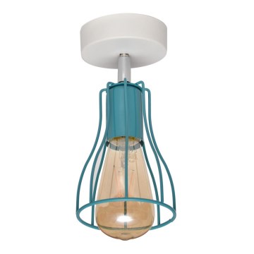 Lámpara de techo TUBE II 1xE27/15W/230V turquesa