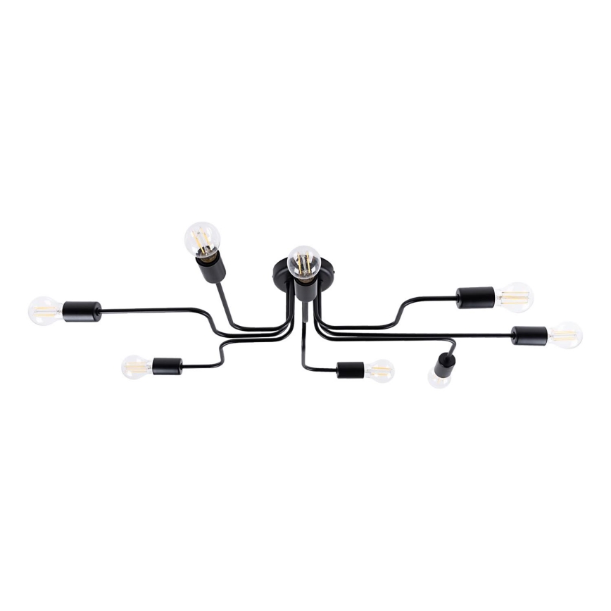 Lámpara de techo VECTOR 8xE27/15W/230V negro