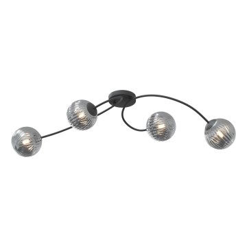 Lámpara de techo VIBRA 4xE14/10W/230V negro/gris
