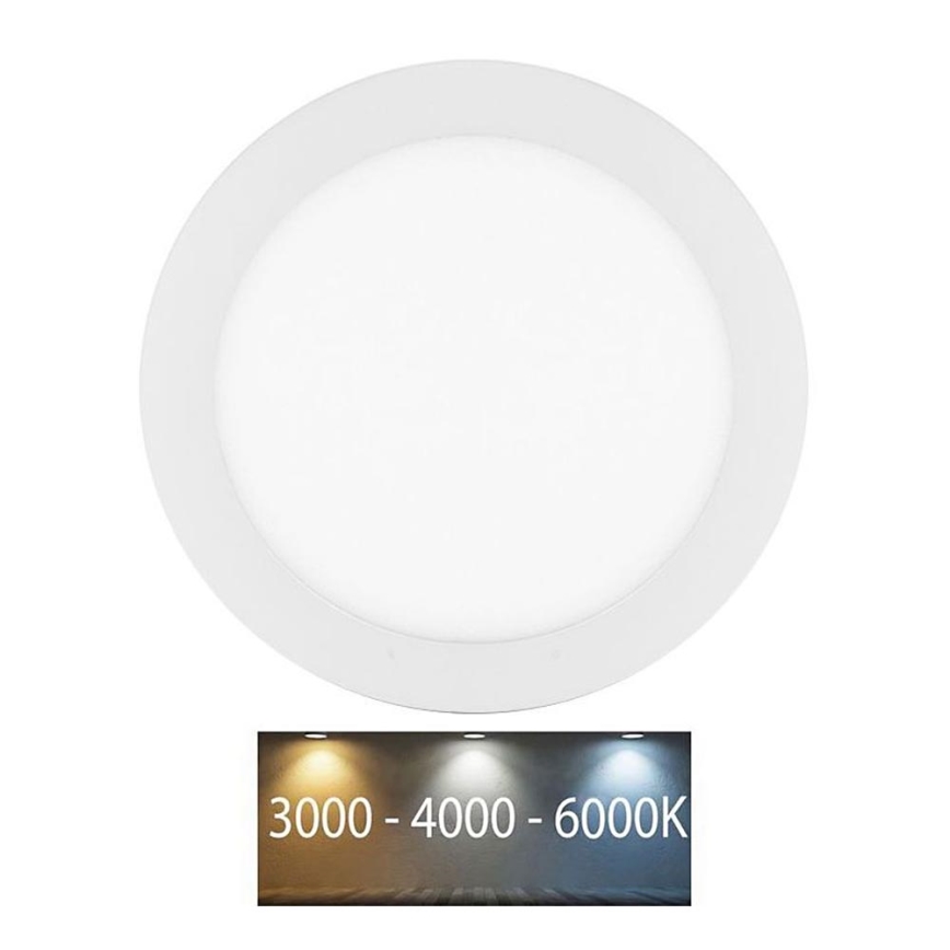 Lámpara empotrable de baño LED LADA LED/12W/230V 3000/4000/6000K diá. 17 cm IP44 blanco