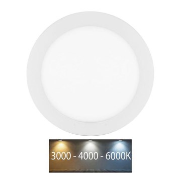 Lámpara empotrable de baño LED LADA LED/25W/230V 3000/4000/6000K diá. 30 cm IP44 blanco
