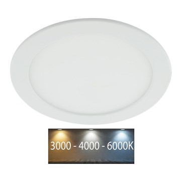 Lámpara empotrable de baño LED LED/18W/230V 3000/4000/6000K IP44