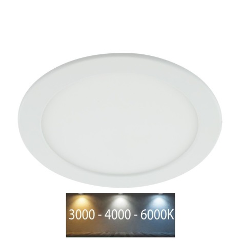 Lámpara empotrable de baño LED LED/18W/230V 3000/4000/6000K IP44