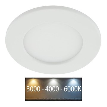 Lámpara empotrable de baño LED LED/6W/230V 3000/4000/6000K IP44