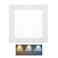 Lámpara empotrable de baño LED RAFA LED/25W/230V 3000/4000/6000K 30x30 cm IP44 blanco