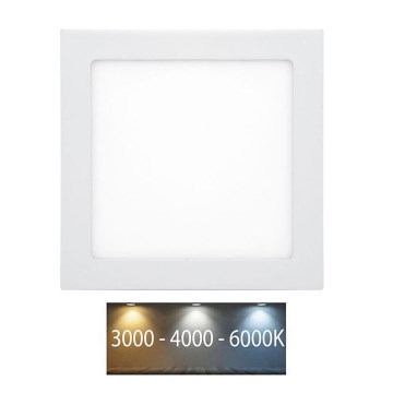 Lámpara empotrable de baño LED RAFA LED/25W/230V 3000/4000/6000K 30x30 cm IP44 blanco
