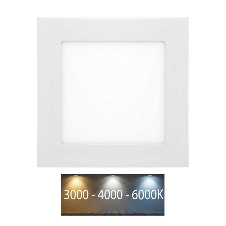 Lámpara empotrable de baño LED RAFA LED/6W/230V 3000/4000/6000K 12x12 cm IP44 blanco