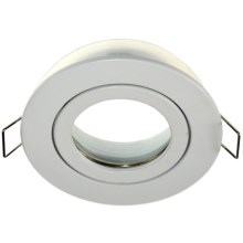 Lámpara empotrable de baño QUATRO 1xGU10/30W/230V IP54 blanco