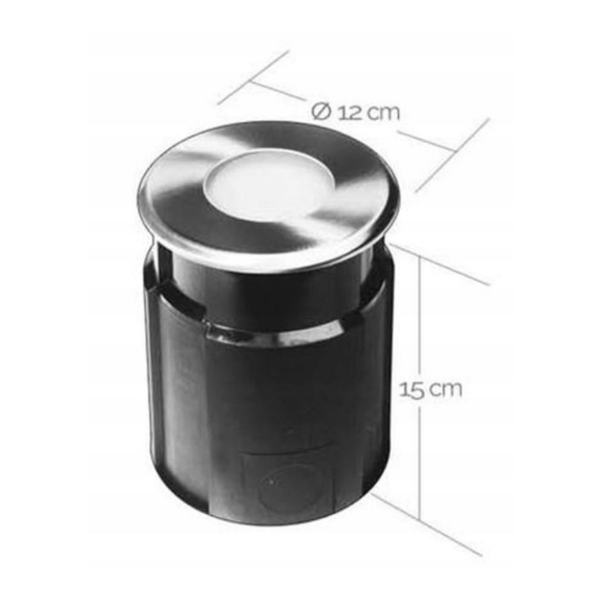 Lámpara empotrable de exterior LED EASY CONNECT 1xGU10/4W/230V 3000K IP65 redondeado