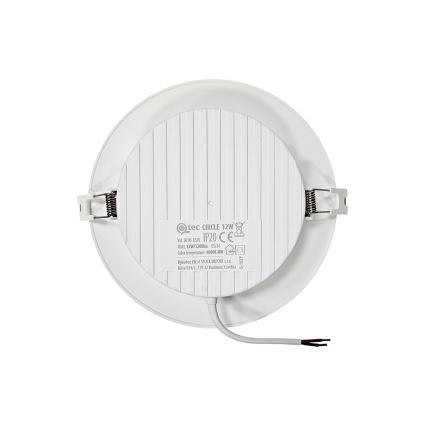 Lámpara empotrable LED CIRCLE LED/12W/230V 4000K diá. 17 cm blanco