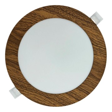 Lámpara empotrable LED CIRCLE LED/12W/230V 4200K diá. 16,7 cm marrón