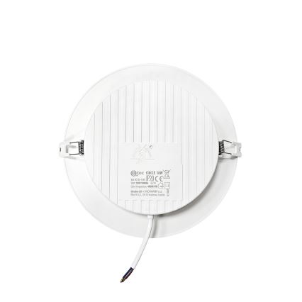 Lámpara empotrable LED CIRCLE LED/18W/230V 4000K diá. 22 cm blanco