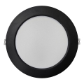 Lámpara empotrable LED CIRCLE LED/18W/230V 4000K diá. 22 cm negro