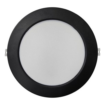 Lámpara empotrable LED CIRCLE LED/18W/230V 4000K diá. 22 cm negro