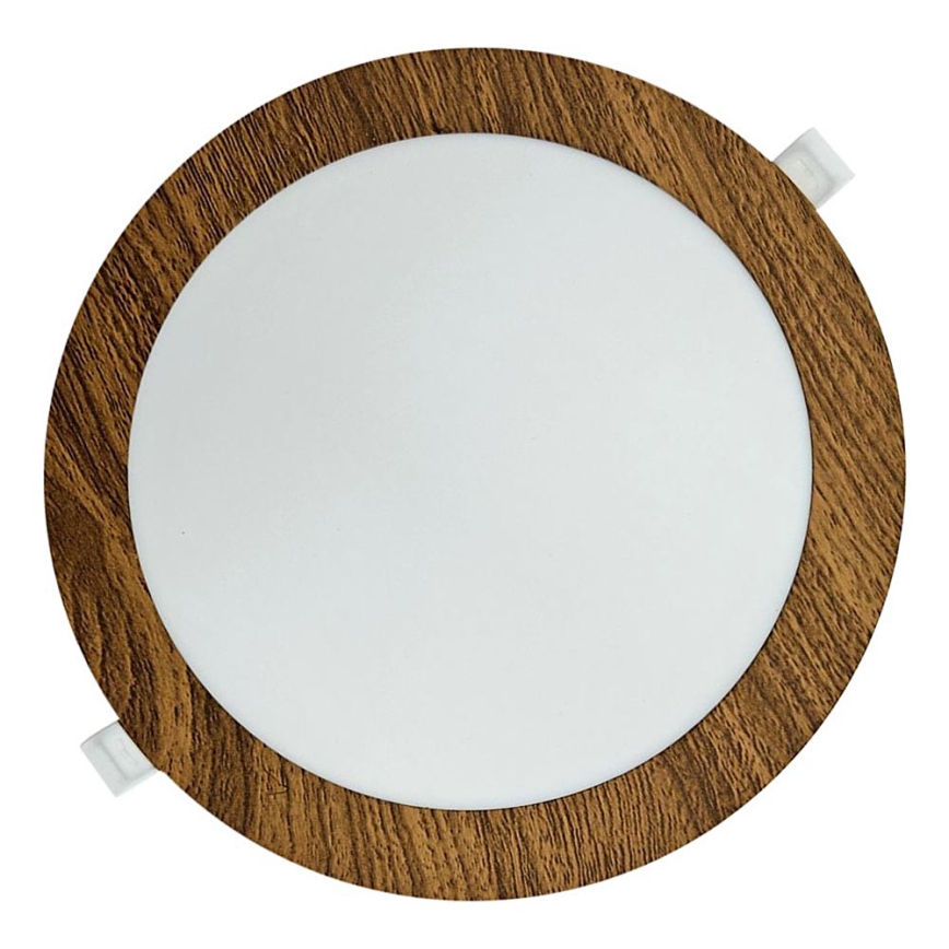 Lámpara empotrable LED CIRCLE LED/18W/230V 4200K diá. 22 cm marrón