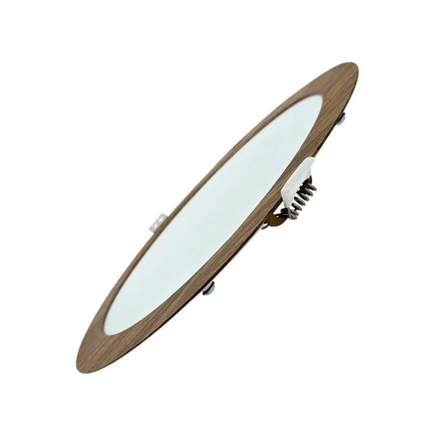 Lámpara empotrable LED CIRCLE LED/18W/230V 4200K diá. 22 cm marrón