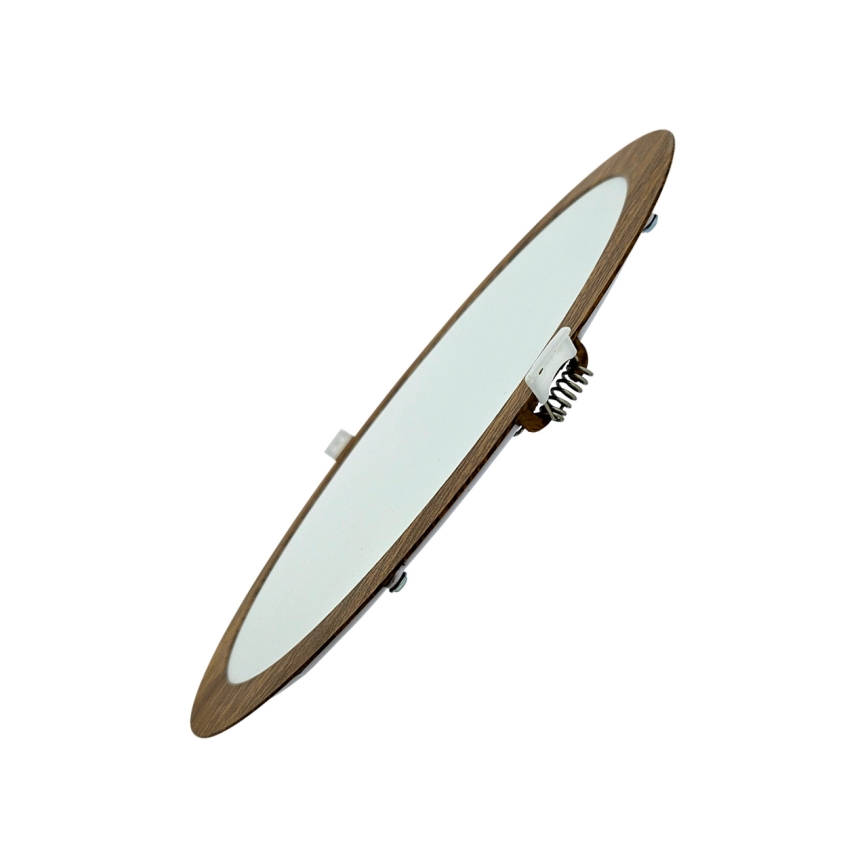Lámpara empotrable LED CIRCLE LED/24W/230V 4200K diá. 29,6 cm marrón
