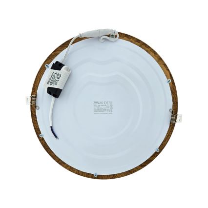 Lámpara empotrable LED CIRCLE LED/24W/230V 4200K diá. 29,6 cm marrón
