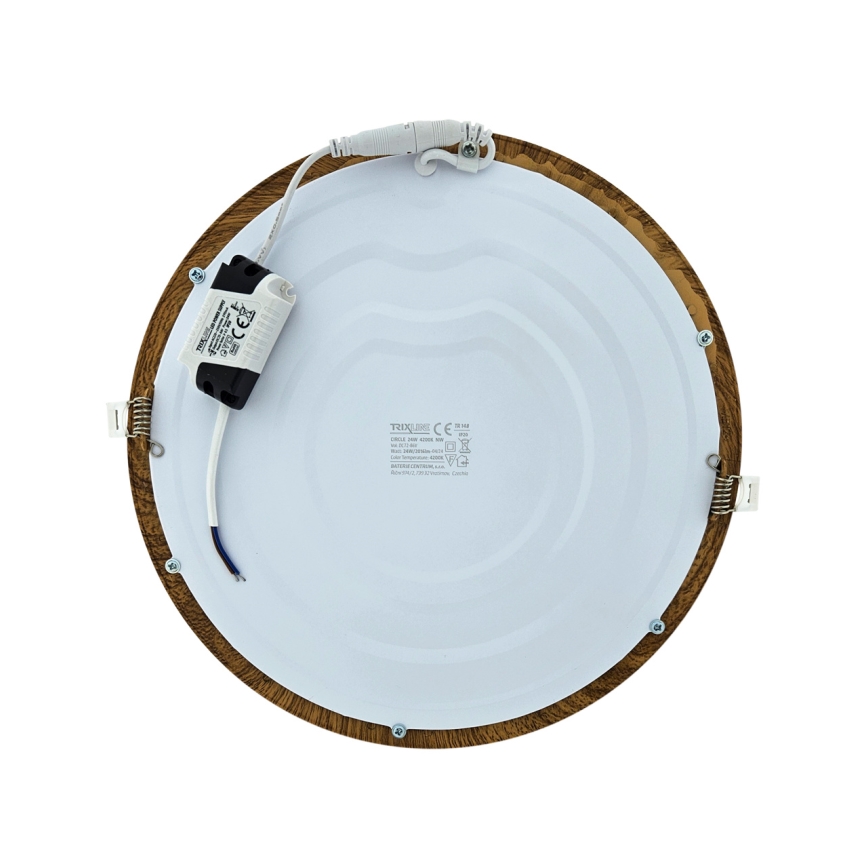 Lámpara empotrable LED CIRCLE LED/24W/230V 4200K diá. 29,6 cm marrón