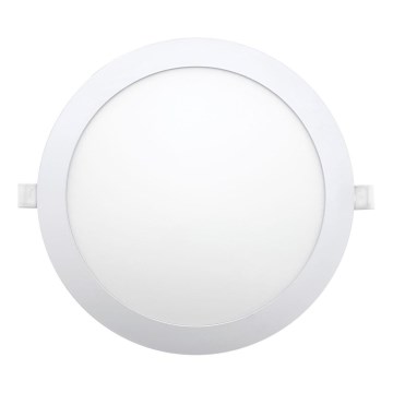 Lámpara empotrable LED CIRCLE LED/24W/230V 6500K diá. 30 cm blanco