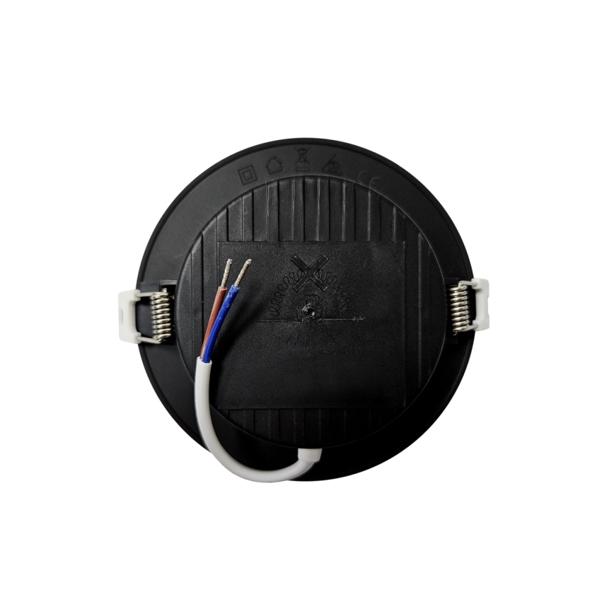 Lámpara empotrable LED CIRCLE LED/6W/230V 4000K diá. 12 cm negro