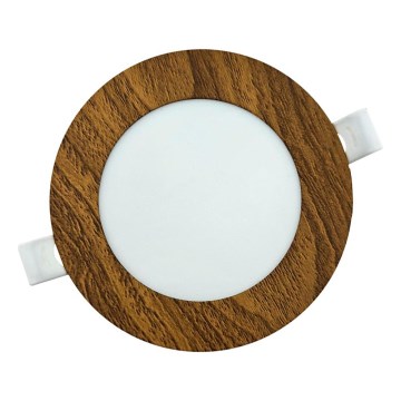 Lámpara empotrable LED CIRCLE LED/6W/230V 4200K diá. 11,8 cm marrón