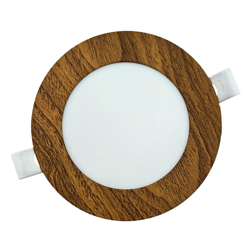 Lámpara empotrable LED CIRCLE LED/6W/230V 4200K diá. 11,8 cm marrón